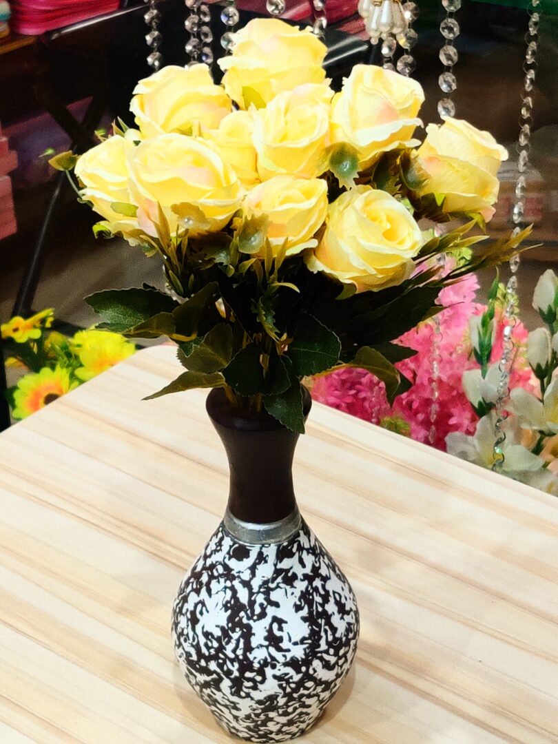 Rose Flowers with Vase