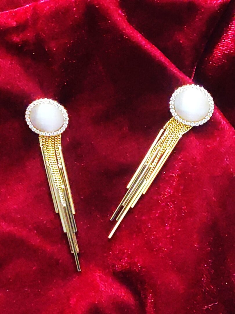 Fashion Tassel Star Shape Long Dangle Earrings for Girls Romantic Zircon  Chain Pentagram Hanging Drop Earring Lady Party Jewelry