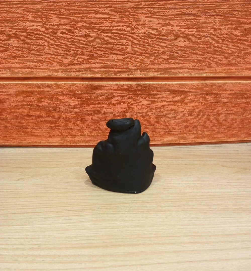 Black Textured Lord Adiyogi Smoke Fountain Statue