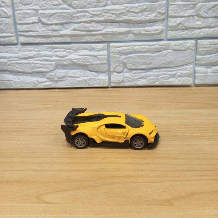 Pull Back-n-Go Toy Car Yellow