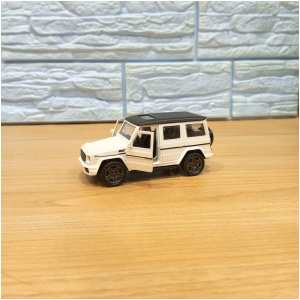 Pull Back-n-Go Toy Jeep| Playful Toys for Kids (White, Black)