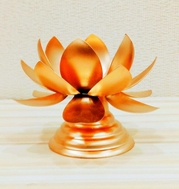 Lotus Shaped Metal Glass Tealight & Hanging Tealight Candle Holder