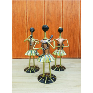 Traditional Musician Showpieces | Handcrafted Ancient Musician Metal Figurines
