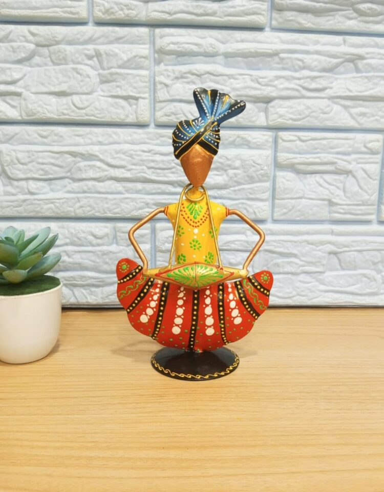 Handcrafted Metal Musician Showpieces | Musician Doll Figurines