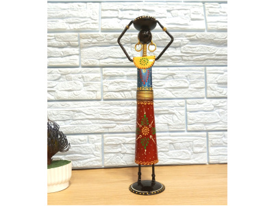 Ancient Doll Handcrafted Metal Figurine for Home Office Decoration