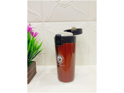Stainless Steel Coffee Tumbler | Insulated Coffee Mug (Brown)