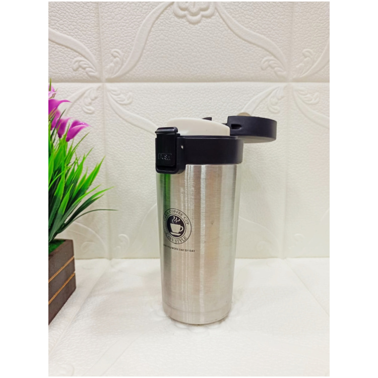 Priceless Deals Plain Stainless Steel Coffee Tumbler (Silver)