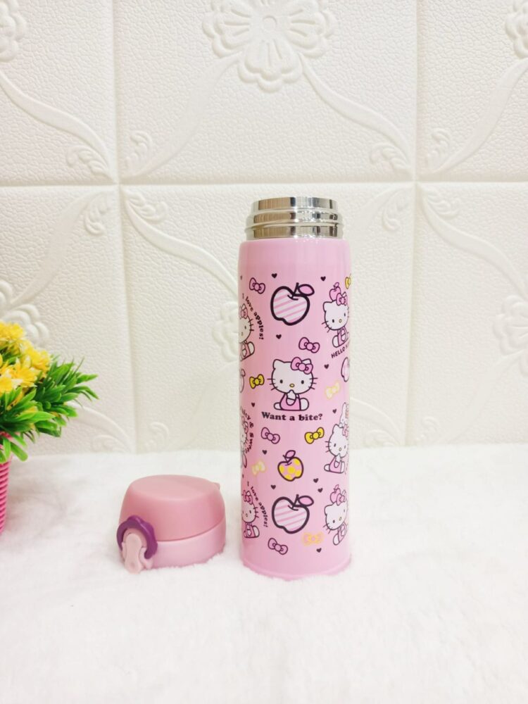 Hello Kitty Printed Insulated Hot and Cold Steel Water Bottle