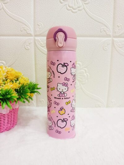 Hello Kitty Printed Insulated Hot and Cold Steel Water Bottle