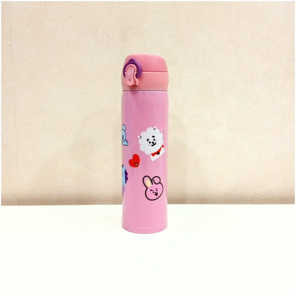 Cartoon Printed Insulated Hot and Cold Steel Water Bottle