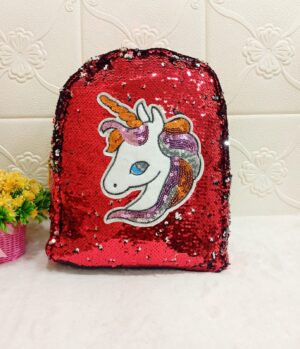 Cute Unicorn Printed Sequins Backpack