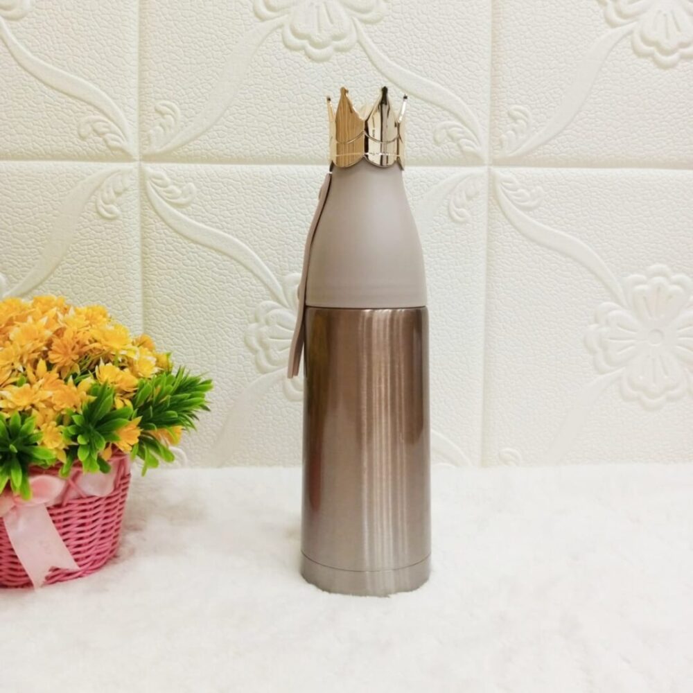 Crown Design Stainless Steel Thermos Vacuum Flask Bottle