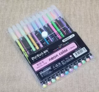 neon color pen set of 12 for sketching drawing painting gifting original imag472tzyvegugq