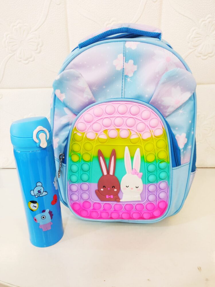 Pop It Backpack with Sipper Bottle
