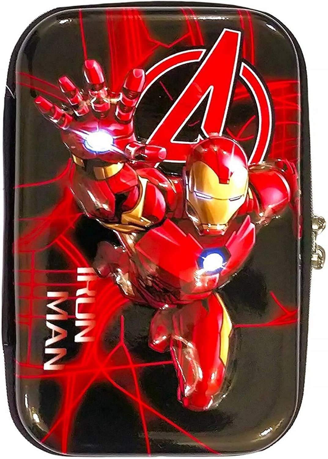 Multipurpose Iron Man Avengers Jumbo Pencil Case, Pen & Pencil Pouch Bag  Case for School Supplies for Kids, Pouch for Boys (Iron Man)