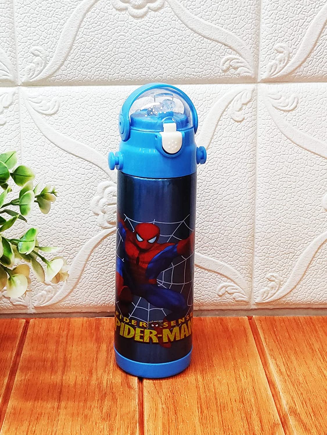 spiderman print temperature bottle