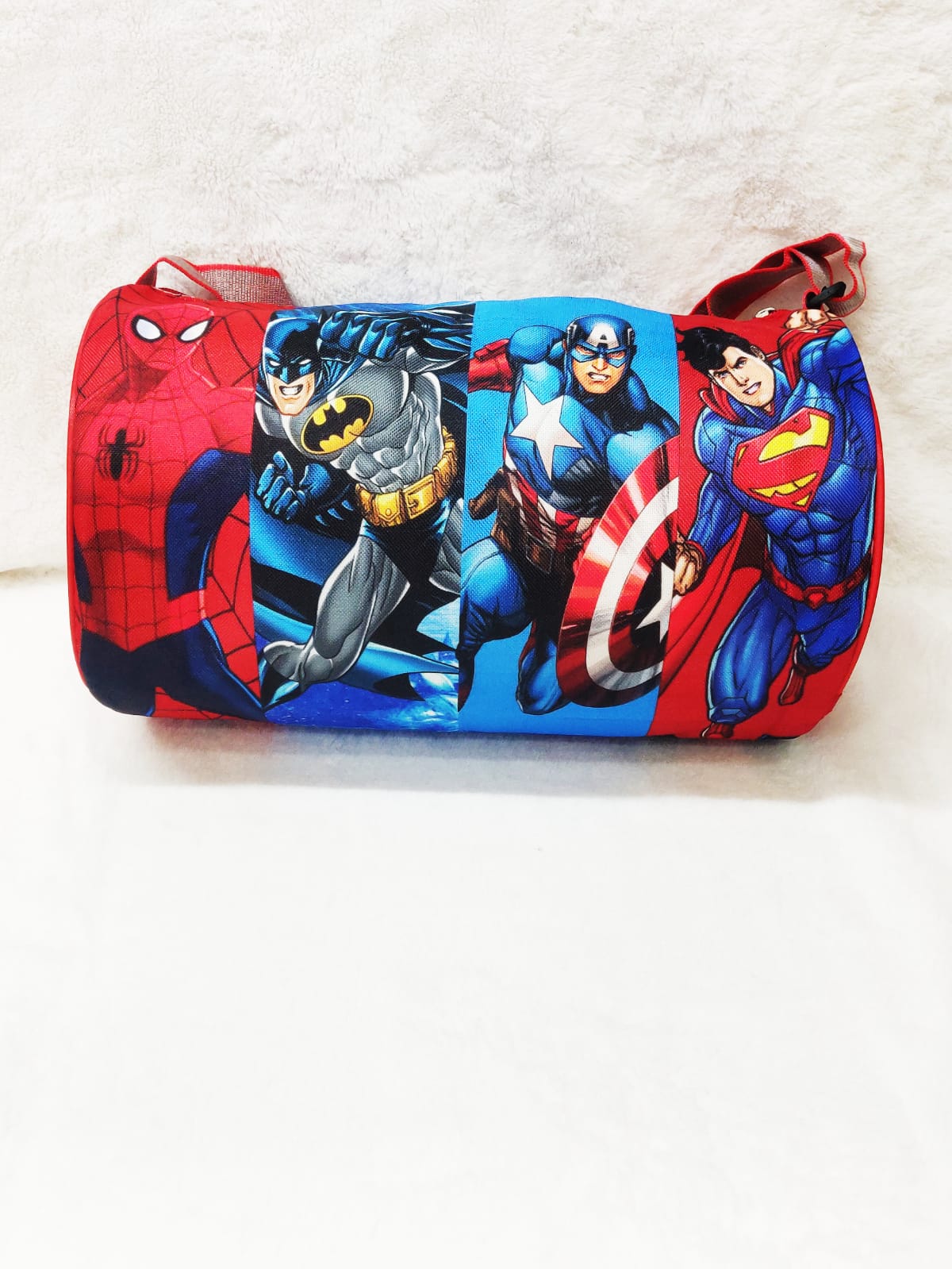 Color Your Own Superhero Drawstring Bag