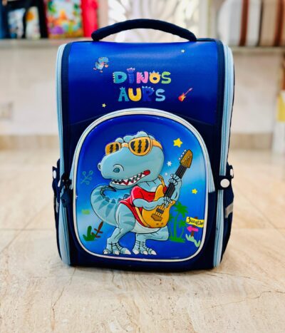 Dino Bag for Kids | 18 inch with 2 Bottle Holders