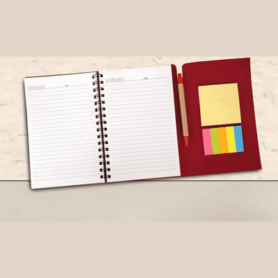 Eco Notebook with Pen and Sticky Notes