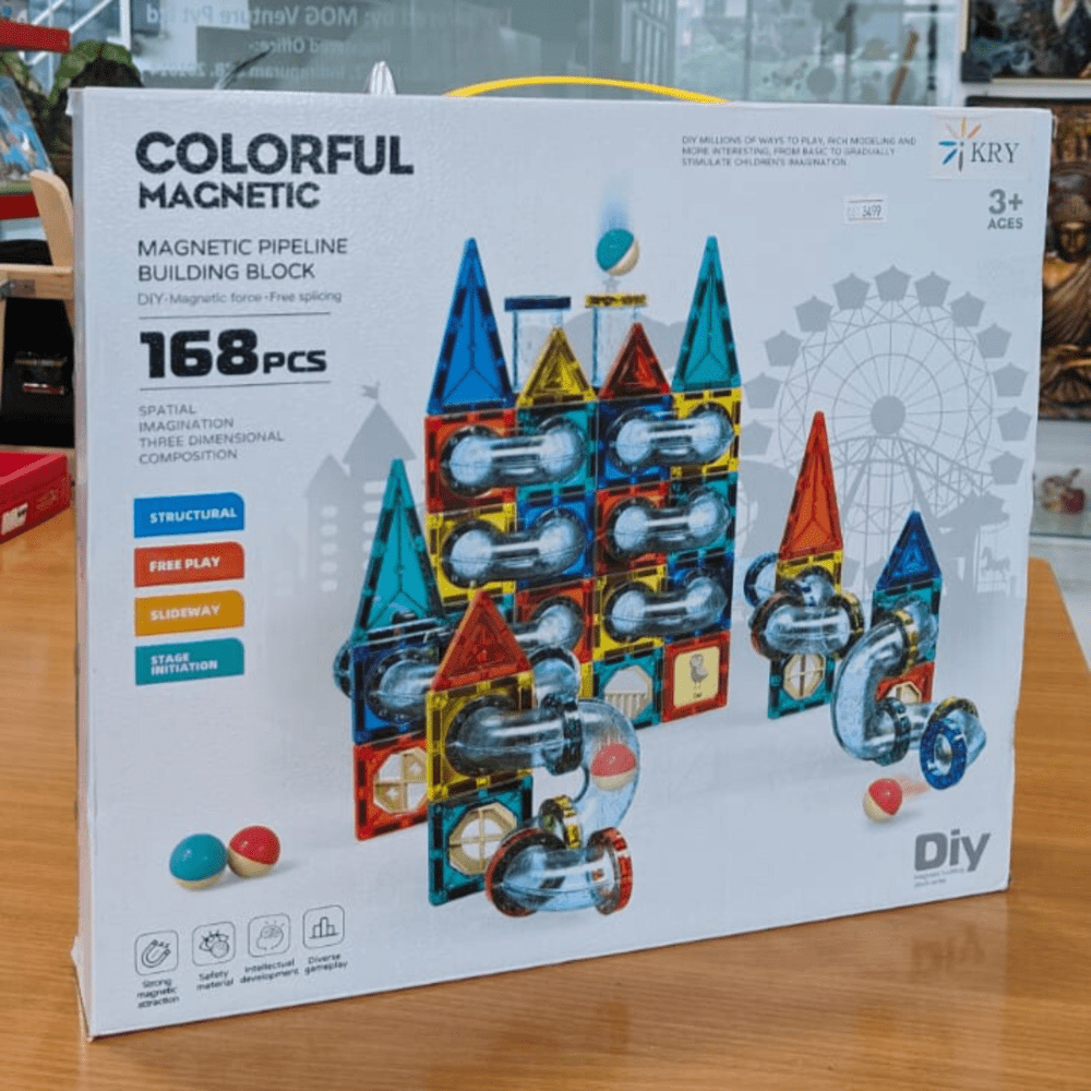 DIY Magnetic Building Blocks 168 Pieces