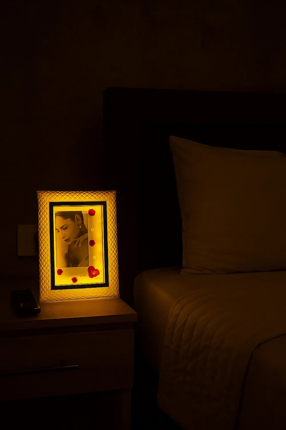 LED photo frame for bedroom
