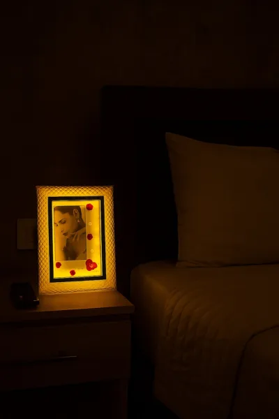 LED photo frame for bedroom