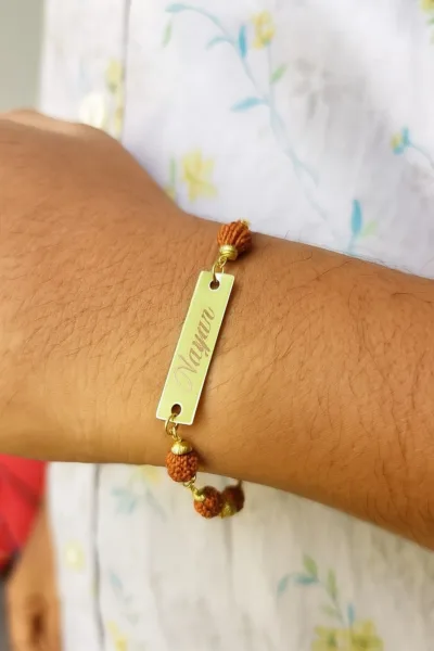 Custom Rakhi (Rudraksh)
