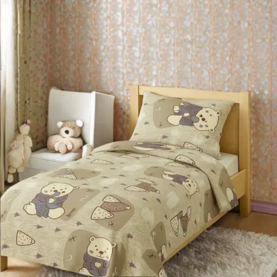 teddy bear bedsheet for kids