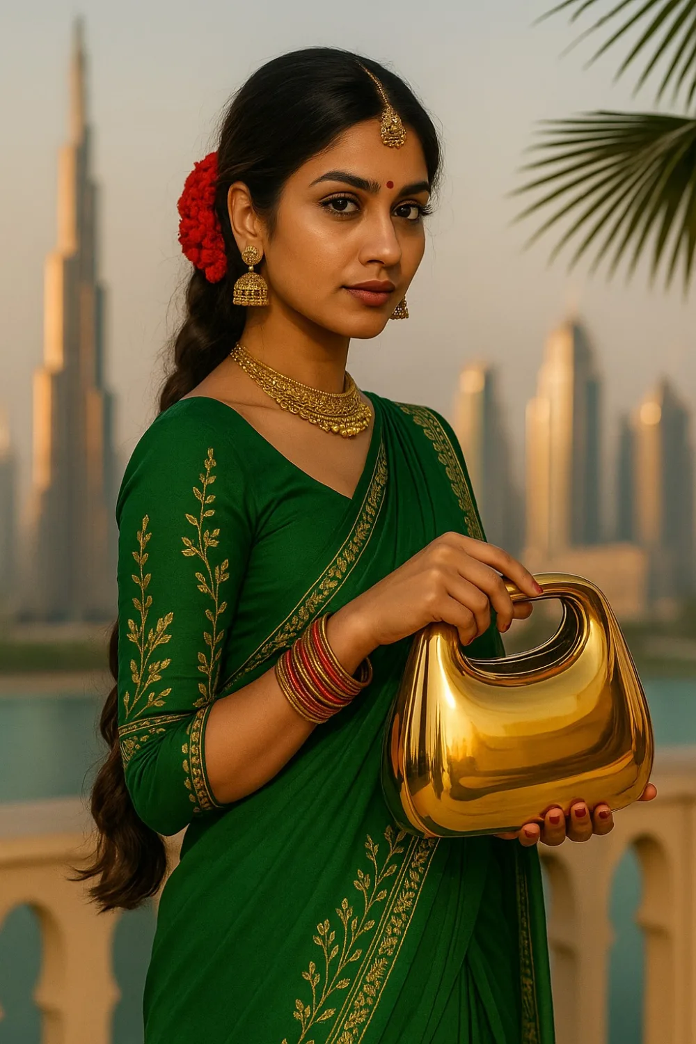 Luxurious Golden Handbag