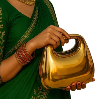 Luxurious Golden Handbag