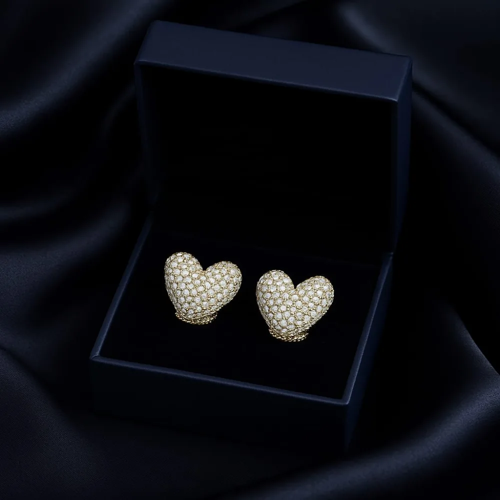 Luxury Heart Shaped Earrings for Women