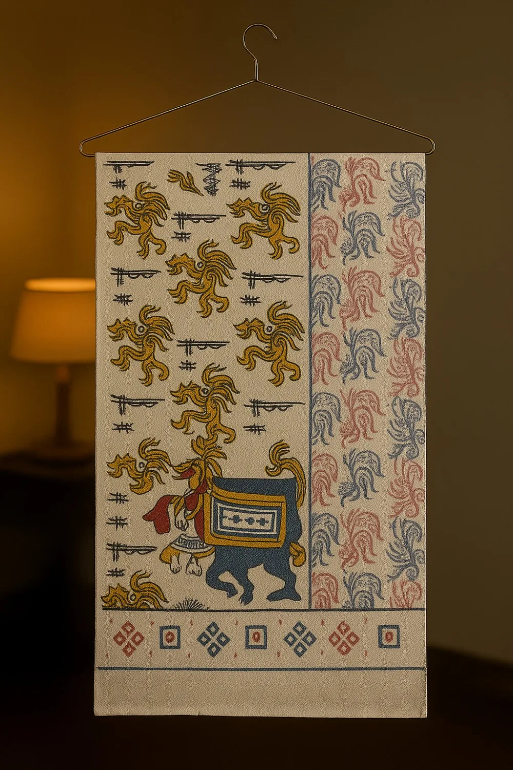 Hand block print bedsheet
