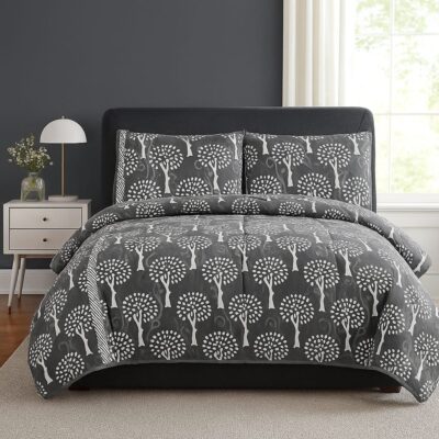 Floral print bedding set