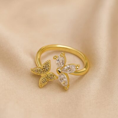 Gold Butterfly Ring