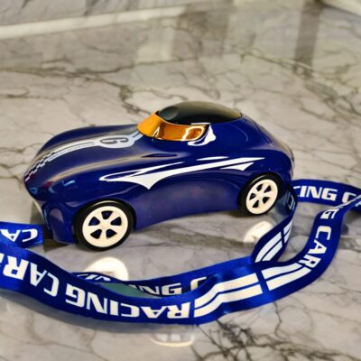 blue car shape sipper