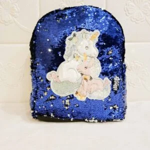 Cute Unicorn Sequins Backpack | Girls College Bag | Kid's Unicorn Bag