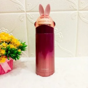 Bunny Ears Fancy Flash Hot and Cold Water Bottle (Pink)