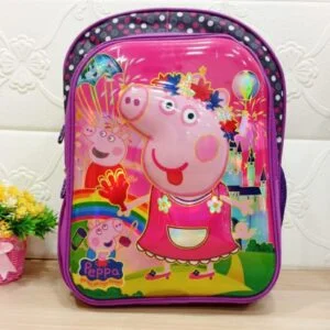 Peppa Pig Themed 3D Printed 16 inch School Bags